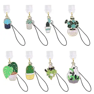 10Pcs Alloy Enamel Mobile Straps