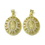 Brass Micro Pave Cubic Zirconia Pendants