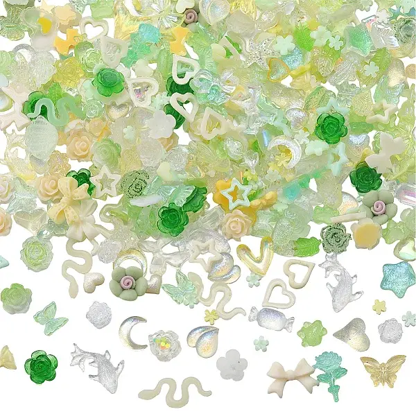 6 Bags 2 Colors Resin Cabochons