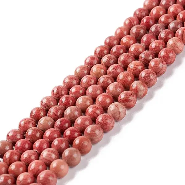 Natural Silver Line Jasper Beads Strands