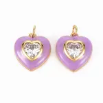 Brass Enamel Pendants