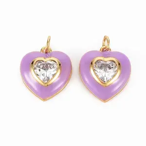 Brass Enamel Pendants