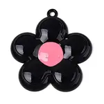 Spray Painted Alloy and Enamel Big Pendants