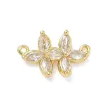 Brass Pave Clear Cubic Zirconia Pendants