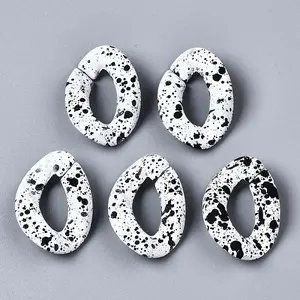 Spray Painted CCB Plastic Linking Rings