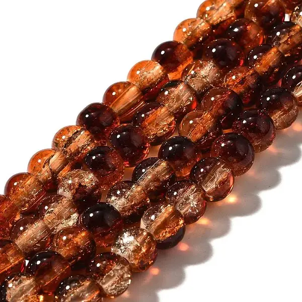 Crackle Glass Beads Strands