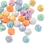 30Pcs UV Plated Opaque Acrylic Beads