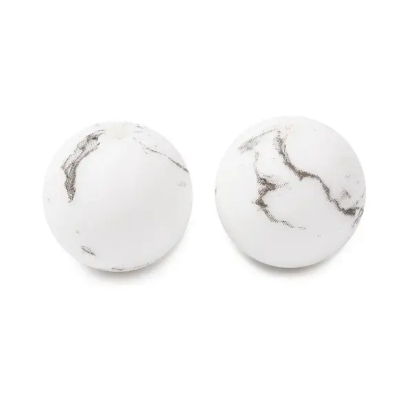 Food Grade Eco-Friendly Printed Silicone Beads