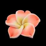 Handmade Polymer Clay 3D Flower Plumeria Beads