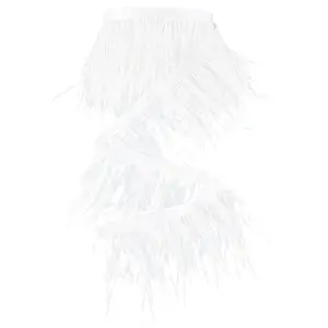 2 Yards Fashion Ostrich Feather Cloth Strand Costume Accessories