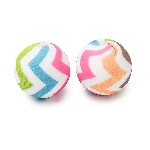 Food Grade Eco-Friendly Printed Silicone Beads