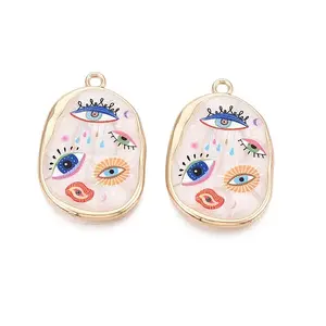 Printed Alloy Enamel Pendants