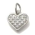 Brass Micro Pave Cubic Zirconia Pendants
