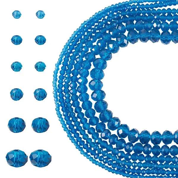 6 Strands 6 Styles Glass Beads Strands