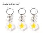 Polymer Clay Flower Keychains