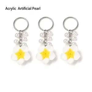 Polymer Clay Flower Keychains