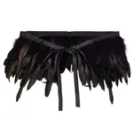 Gothic Style Natural Feather Cape