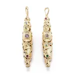 Real 18K Gold Plated Brass Micro Pave Cubic Zirconia Pendants