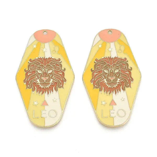 Rack Plating Alloy and Enamel Big Pendants