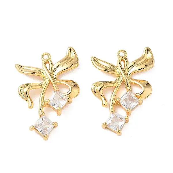 Brass with Cubic Zirconia Pendants