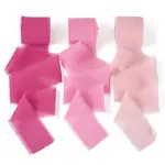 3 Rolls Polyester Raw Edges Ribbons
