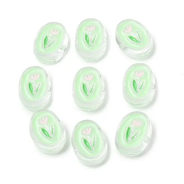 Transparent Acrylic Enamel Beads