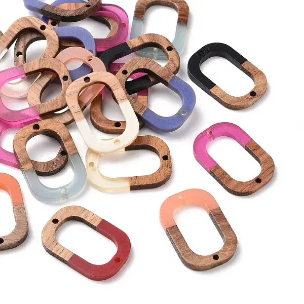 Resin & Walnut Wood Links connectors