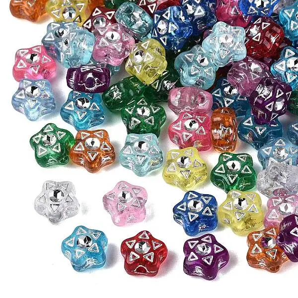 Plastic Star Beads