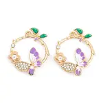 Rack Plating Alloy Enamel Pendants