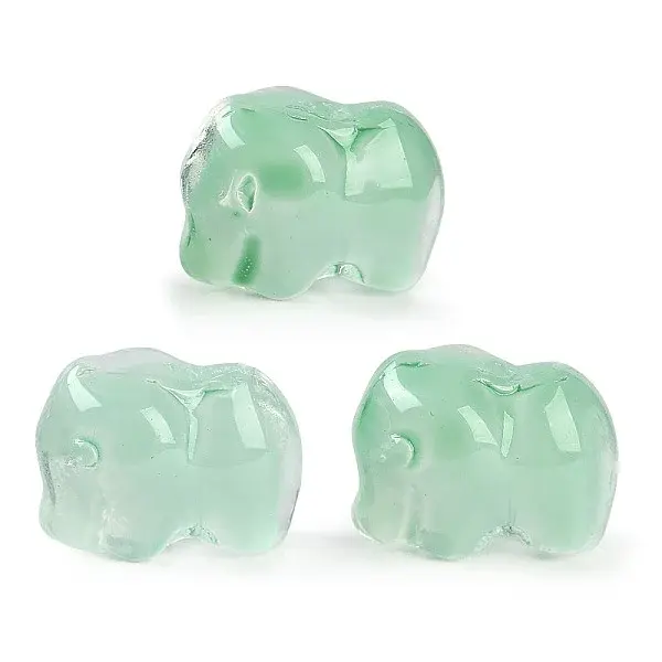 Spray Painted Glass Beads