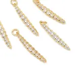 SHEGRACE Brass Micro Pave Cubic Zirconia Pendants