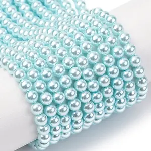 Electroplated Shell Pearl Beads Strands