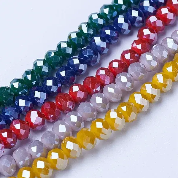 Electroplate Glass Beads Strands