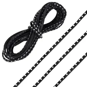 Flat Leather Craft Shoemaker Cord with Metal Rivet