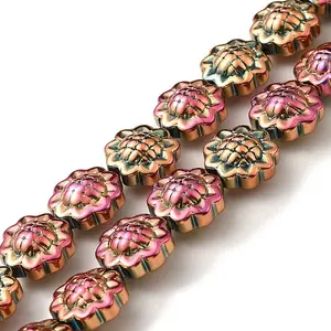 Transparent Electroplate Glass Beads Strands