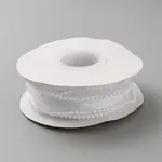 5 Yards Organza Ribbon with Plastic Pearl Beads