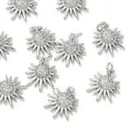 Brass Micro Pave Cubic Zirconia Pendants