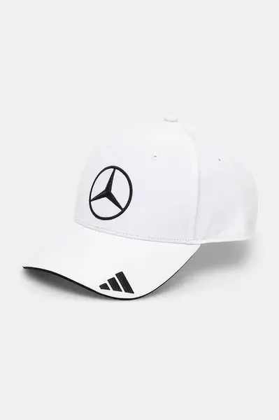 Kšiltovka adidas x Mercedes bílá barva, s aplikací, JW6270