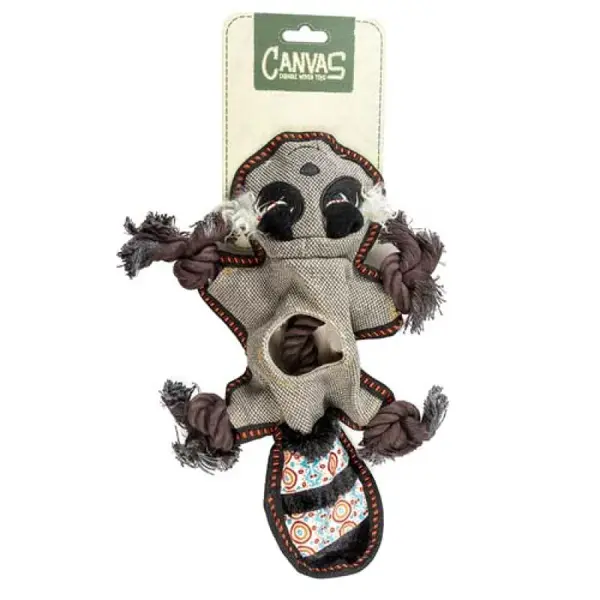 DUVO+ Canvas hračka pre psov 34x23x5cm medvedík čistotný