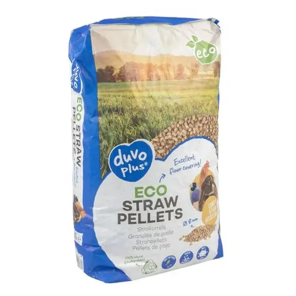DUVO+ Univerzálna granulovaná podstielka zo slamy 8mm - 8kg/20L