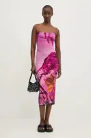 Šaty Desigual LAKECOMO L růžová barva, midi, 25SWVK39