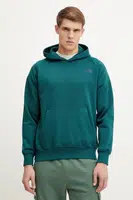 Mikina The North Face Raglan Redbox pánská, zelená barva, s kapucí, s potiskem, NF0A89F9A1B1