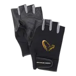 Savage gear rukavice neoprene half finger black - m