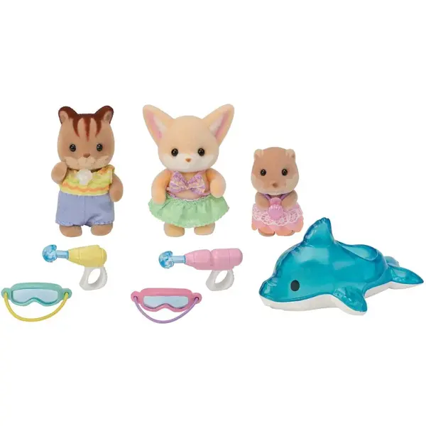 Sylvanian Families Tri kamaráti zo škôlky v bazéne