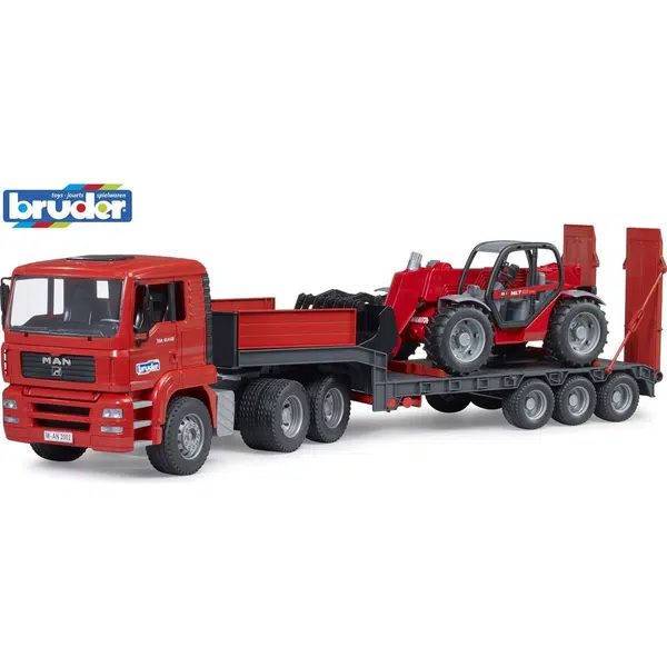 Bruder 2774 MAN TGA s návesom a teleskopickým nakladačom Manitou MLT 633 1:16
