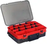 Hell-cat kufrík plastový tb double layer red-grey