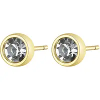 S'Agapõ Pozlátené oceľové náušnice s kryštálmi CLICK SCK26
