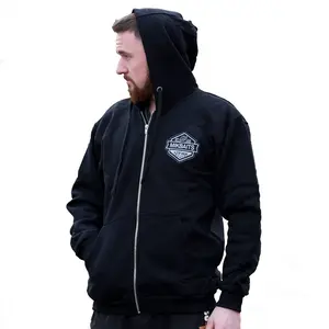 Mikbaits mikina team čierna s kapucňou-l
