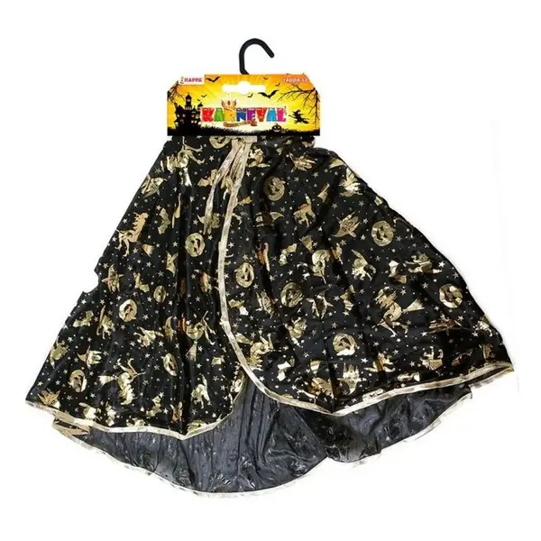 Rappa Detský čarodejnícky plášť čierny 104 - 128 cm