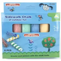 Kriedy na chodník 6 ks farebné